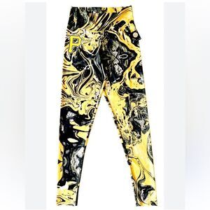 MLB Pittsburgh Pirates Swirl Leggings Yoga Pants Genuine Merchandise M Baseball